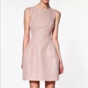 Zara Tweed Structured Tulip Dress